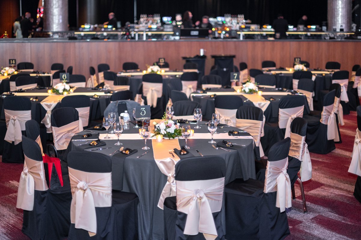 Corporate gala photographer Los Angeles covering an awards presentation in a hotel ballroom